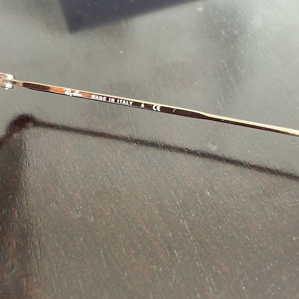 Ray-Ban Rose Gold Tone Sunglasses w/ Blue Ombre Lens & Tortoise Accents - Picture 16 of 16